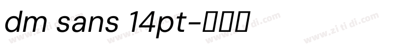 dm sans 14pt字体转换